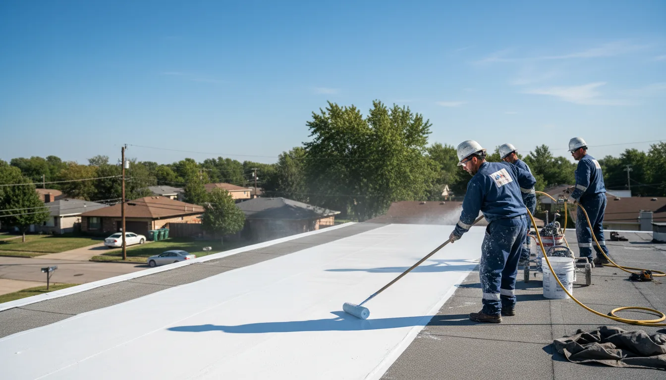 Commercial roof coating in Pennington, MN near me